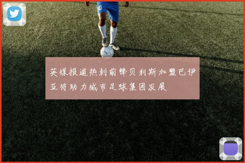 英媒报道热刺前锋贝利斯加盟巴伊亚将助力城市足球集团发展